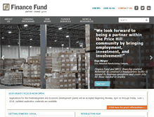 Tablet Screenshot of financefund.org